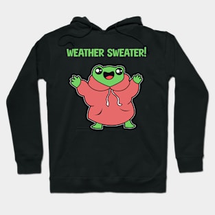 Funny Frog Weather Sweater Hoodie